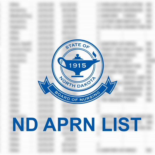 North Dakota Nursing List: APRN Only