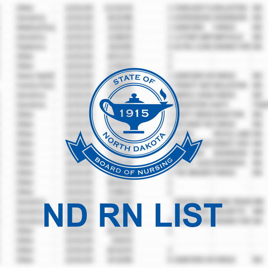North Dakota Nursing List: RNs (with APRN Designations)